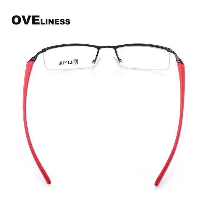 Lunettes optiques avec monture demi-métal pour homme