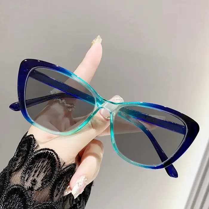 Lunettes de soleil œil de chat pour myopie, haut de gamme, pour femmes et hommes, résistantes aux UV, pour la plage et les voyages, décoratives, 0 à-4.0