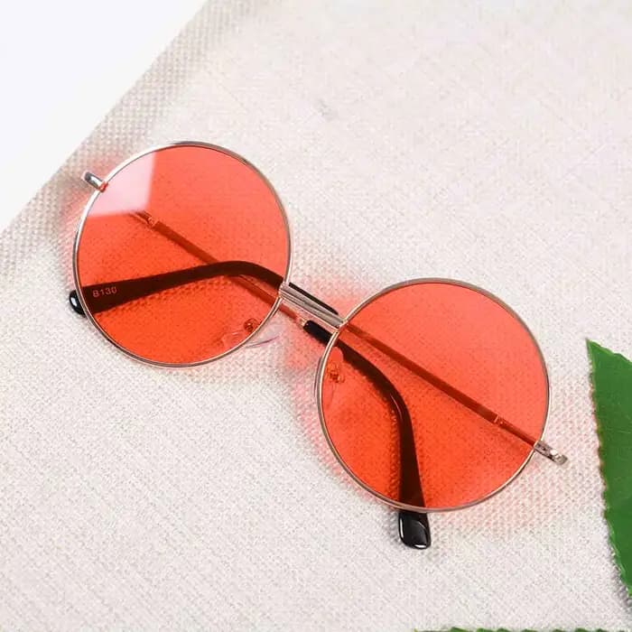 Lunettes de soleil rondes rétro pour enfants de 2 à 8 ans