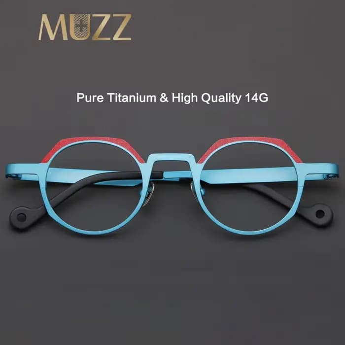 Lunettes rondes en titane pur pour femmes