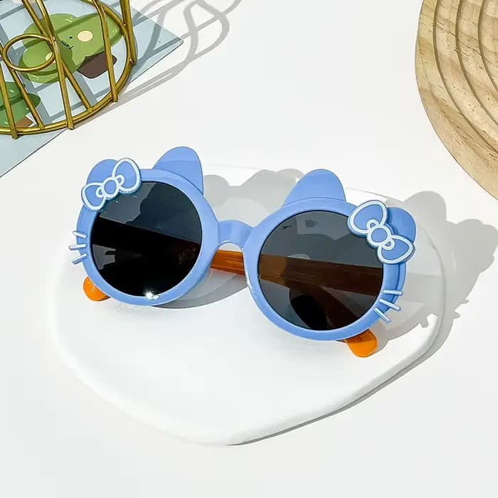 Lunettes de soleil d'été ornées d'arc pour filles