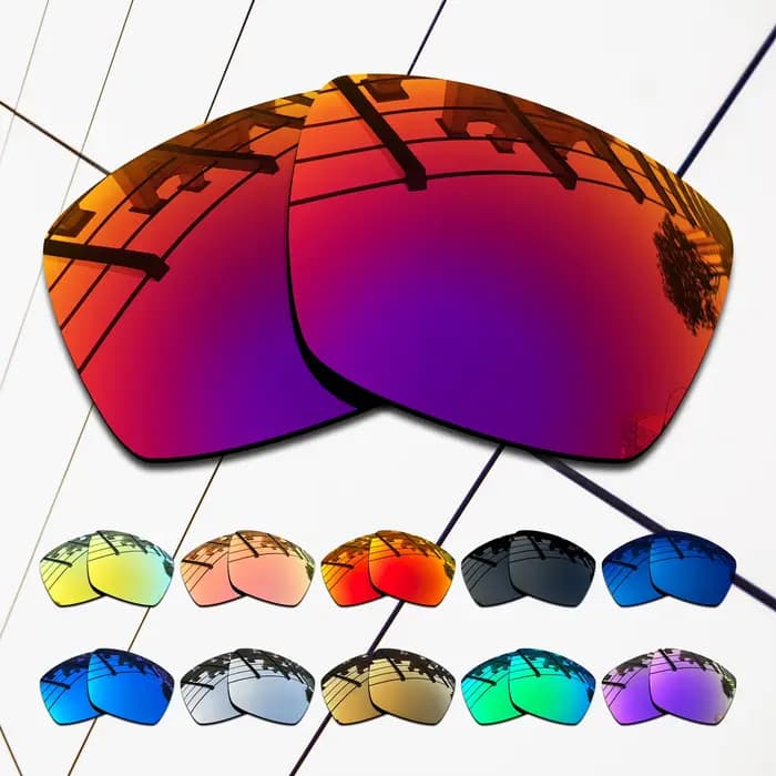 Verres de remplacement améliorés polarisés E.O.S compatibles avec les lunettes de soleil EMPORIO ARMANI EA4189U-55 5017 55 mm - Choix multiple