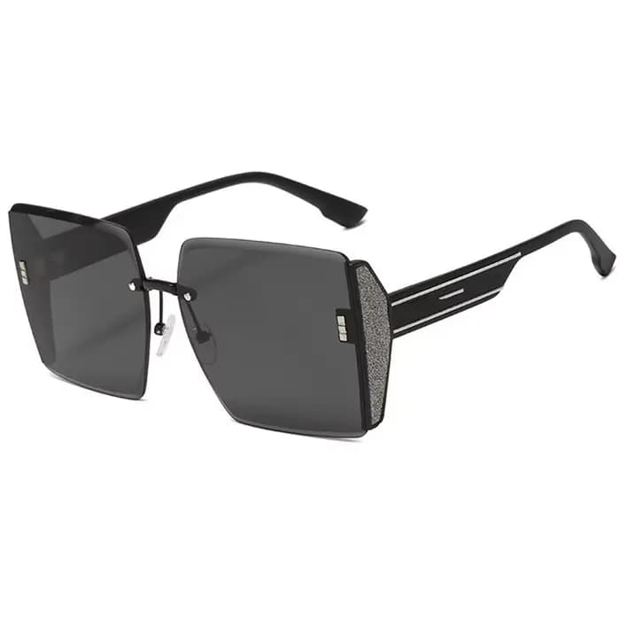 Vintage carré lunettes De soleil femme classique rétro dégradé miroir sans cadre