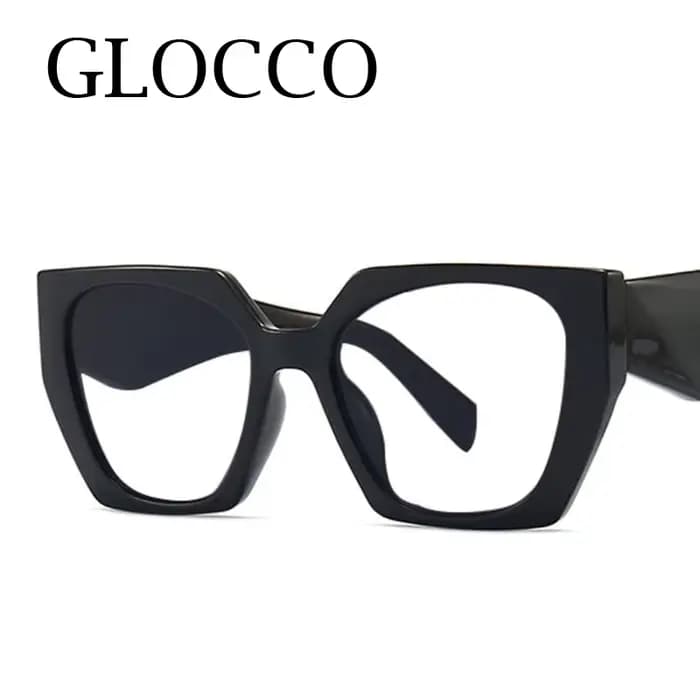 Unique Purple Flower Computer Reading Glasses Women Brand Designer Large Polygon Square Ray Filter Eyeglasses Frames Diopter +3