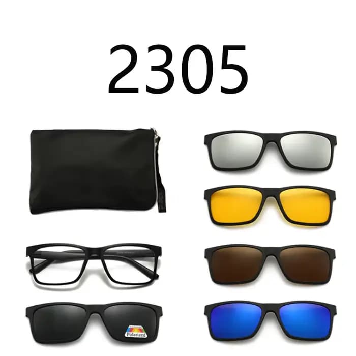 Lunettes de soleil à grand cadre pour hommes