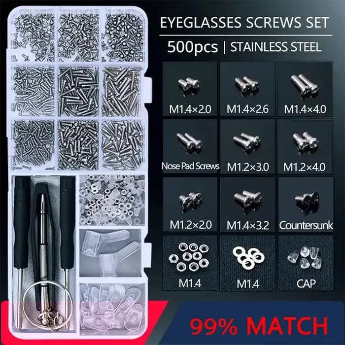 Kit de réparation de lunettes et lunettes de soleil