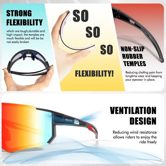 SCVCN lunettes de cyclisme