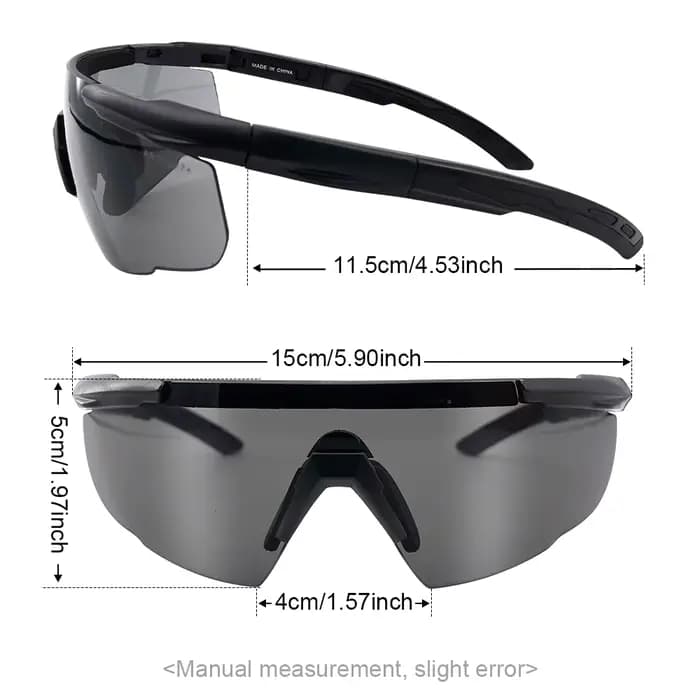 Nouveau jeu de lunettes tactiques pour tir avec 3 verres
