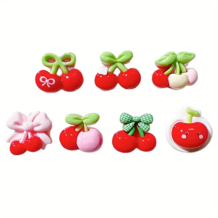 14 pièces, cerise, bricolage, autocollant décoratif pour réfrigérateur. Accessoires, décorations de cadres, décorations murales, scrapbooking