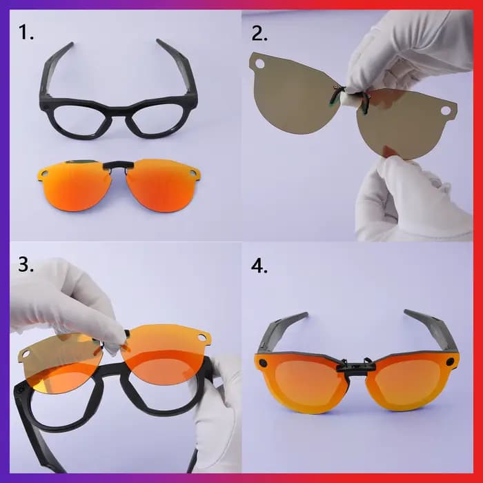 ELuxonsight lunettes de soleil polarisées à clipser
