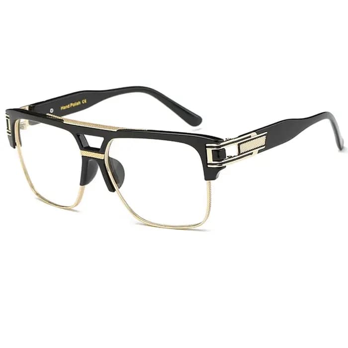 Marque de luxe lunettes carrées cadre nouvelles femmes hommes mode surdimensionné clair lentille Anti lumière bleue