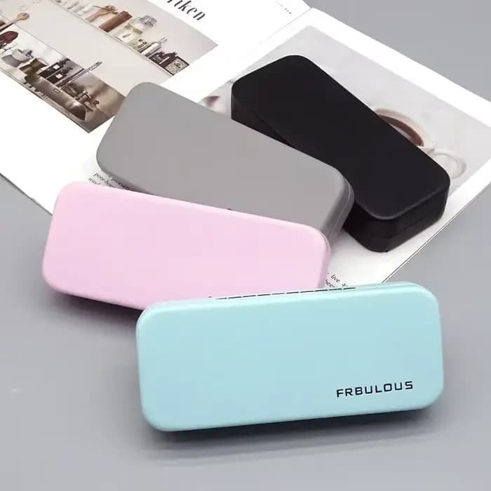 Étui à lunettes en lin à coque rigide pour hommes et femmes