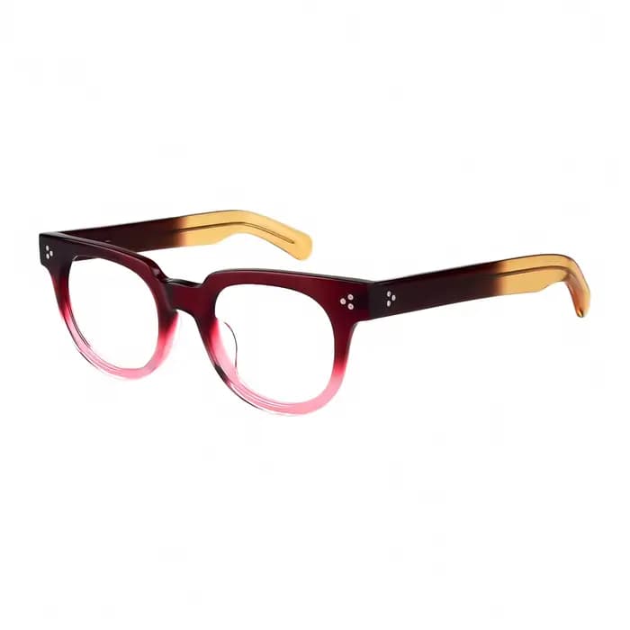 Lunettes rondes en acétate pour hommes et femmes