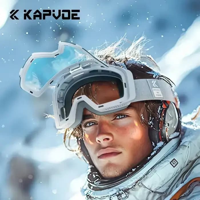 KAPVOE lunettes de Ski photochromiques hommes femmes Sports de plein air neige montagne Double