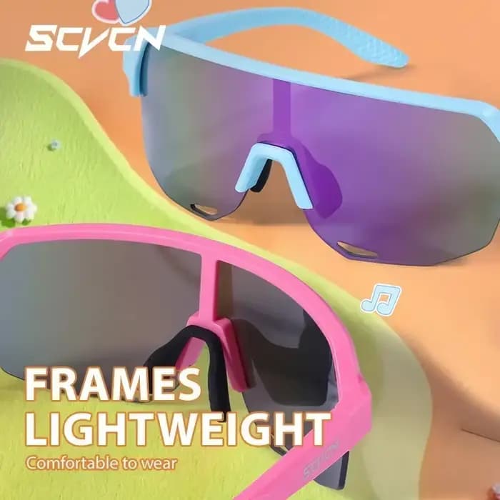 SCVCN nouvelles lunettes de soleil de sport pour enfants en plein air garçons filles