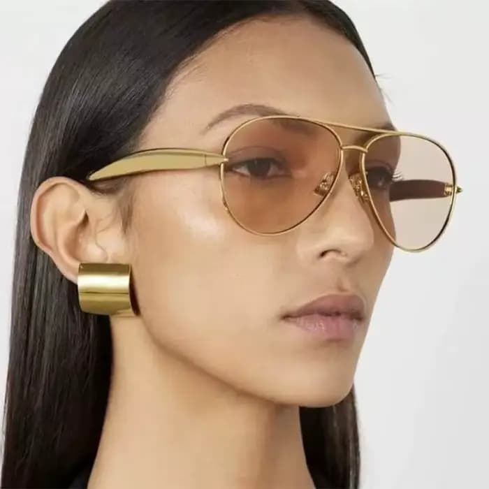Lunettes de soleil ovales surdimensionnées pour femmes