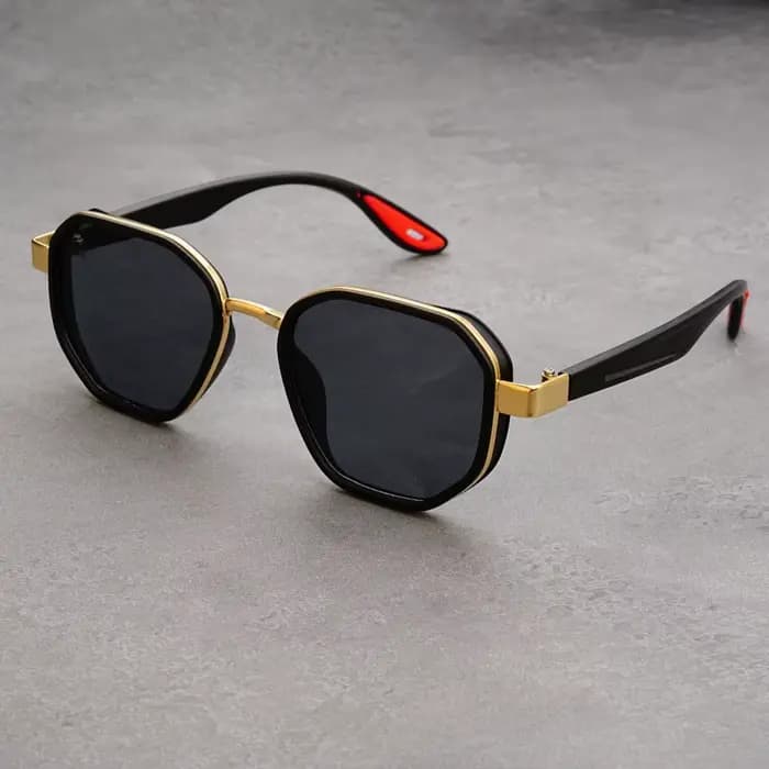 Designer Vintage lunettes de soleil en plein air hommes rond mode plastique titane haute qualité