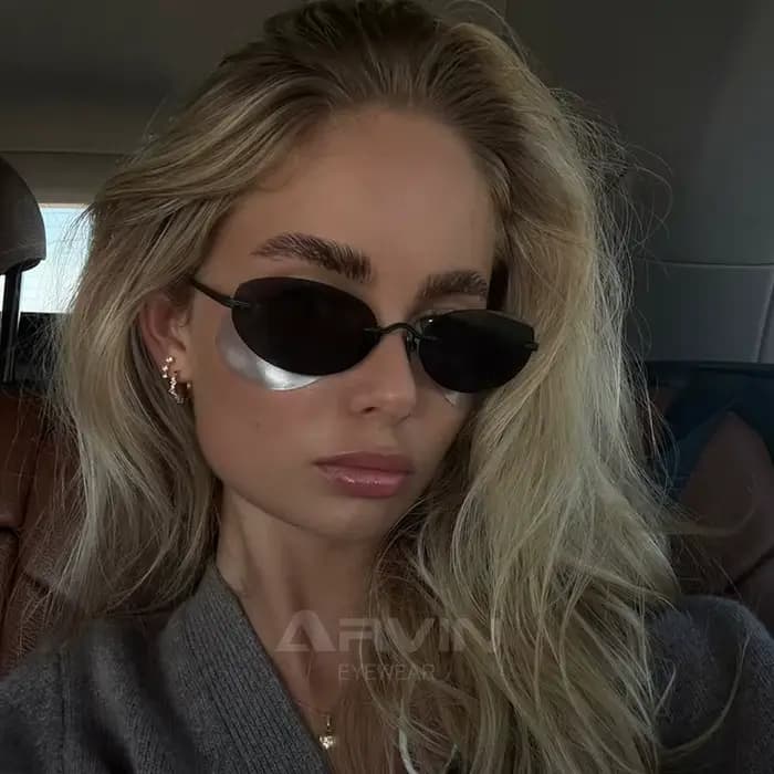 Lunettes de soleil sans monture pour femmes