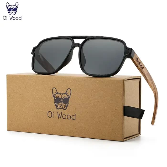 Oi bois lunettes de soleil pour hommes