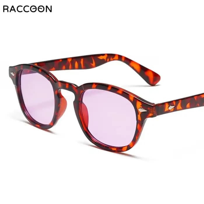 Lunettes de soleil rondes à rivets Johnny Depp pour hommes et femmes
