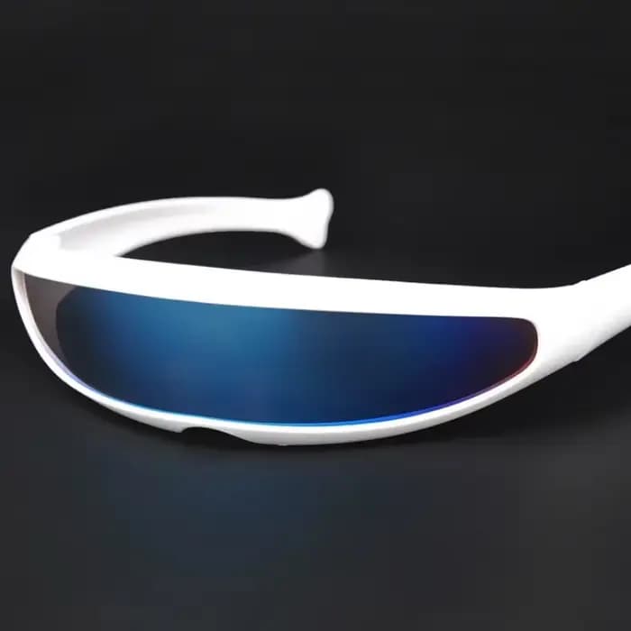 Lunettes de soleil Laser UV400 pour homme, verres miroir, futuriste