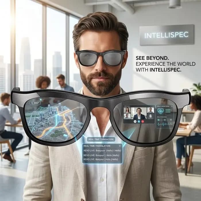 Lunettes intelligentes Lenovo Fashion Touch avec assistant vocal, Bluetooth, contrôle à distance pour la prise de vue, pour hommes et femmes