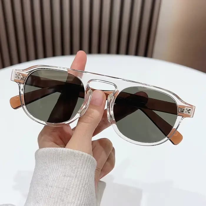 Lunettes de soleil vintage à monture ronde TR90 de haute qualité – Style streetwear minimaliste