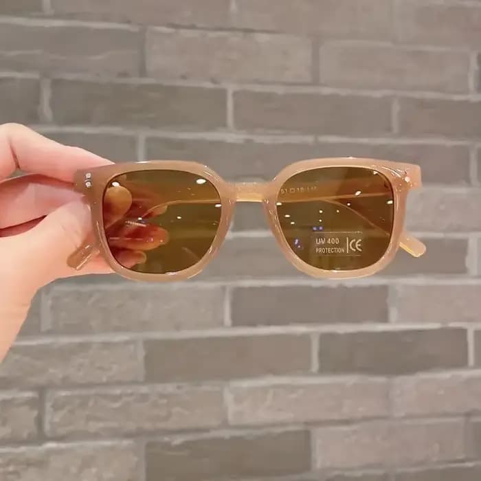 Lunettes de soleil vintage carrées pour enfants