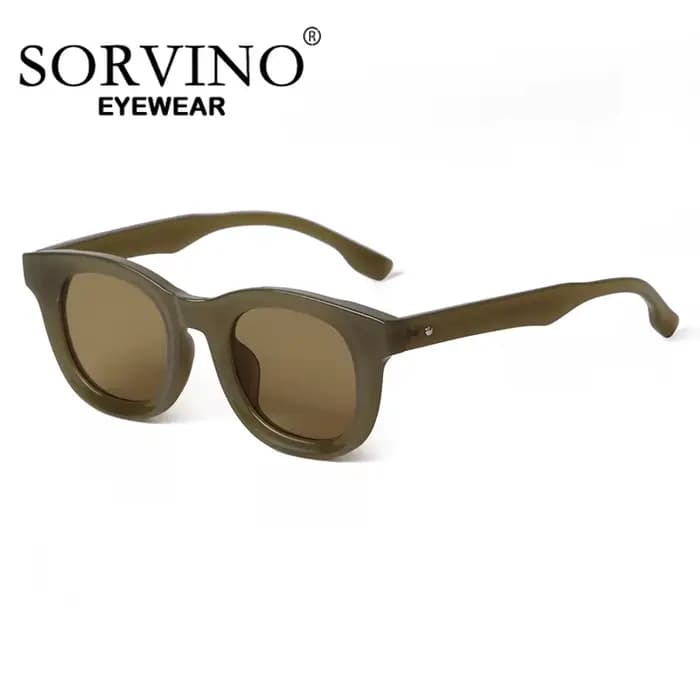 Lunettes de soleil rondes léopard vintage pour hommes et femmes