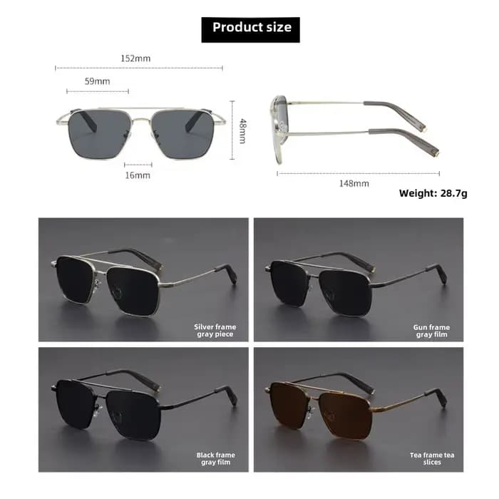 Lunettes de soleil rétro pour hommes