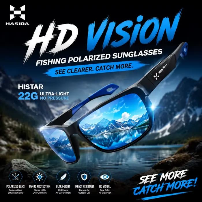 Lunettes de pêche HASIDA Polizaser – 3 types au choix