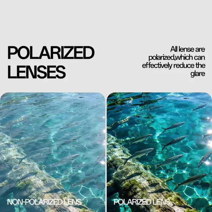 Lunettes de soleil polarisées SCVCN pour la pêche