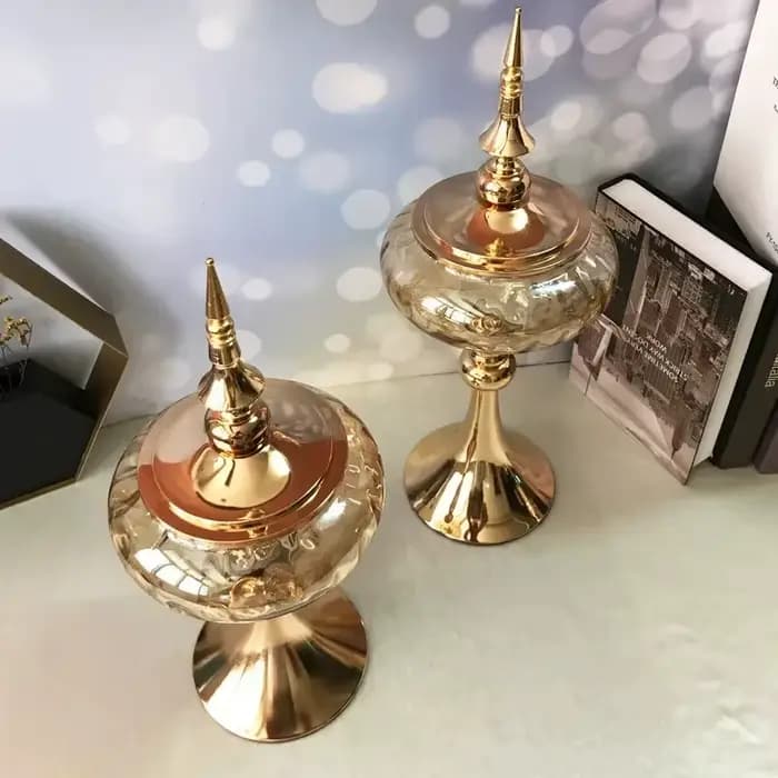 Boîtes de rangement en verre européen, ornement créatif, bureau, assiette de fruits, maison, salon, vase à bonbons précieux, figurAuckland, artisanat, décoration