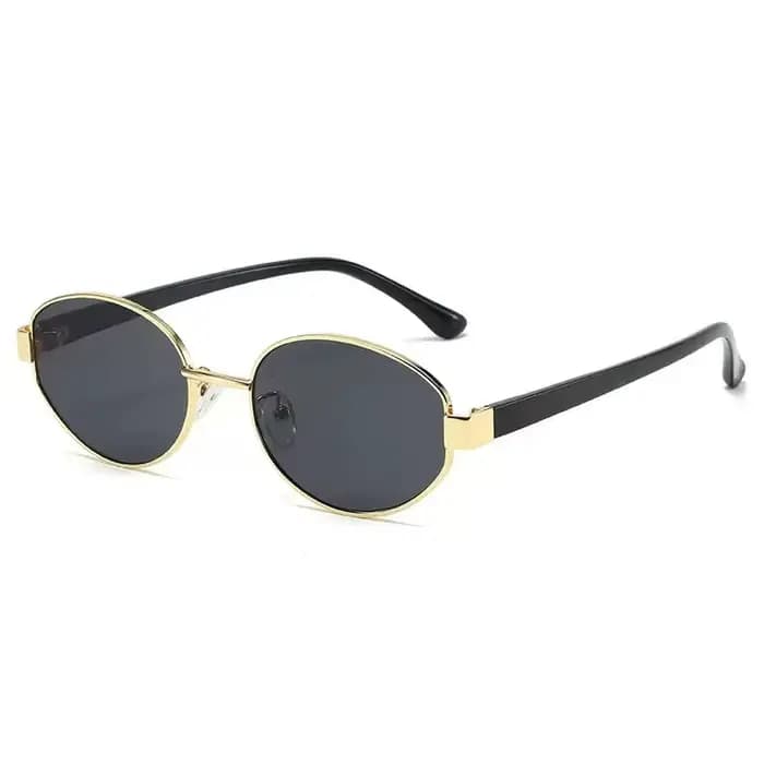 Lunettes de soleil de luxe en métal à imprimé léopard pour femmes et hommes