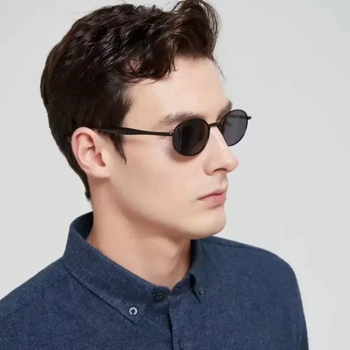 Lunettes de soleil ovales de luxe de marque Steampunk en métal pour femmes et hommes 2026
