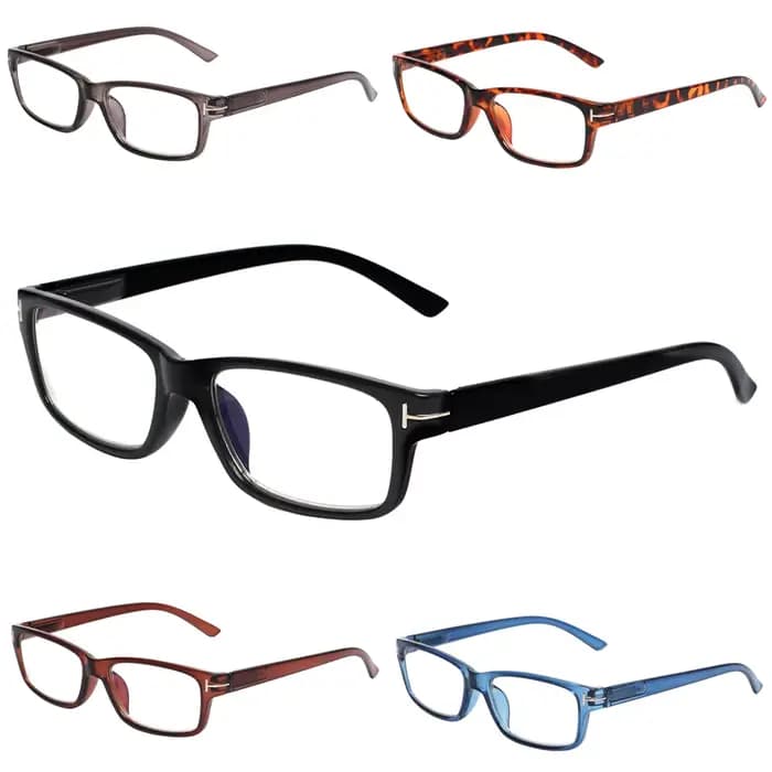 Boncamor lunettes de lecture pour hommes et femmes Anti-lumière bleue charnière à ressort Anti-fatigue