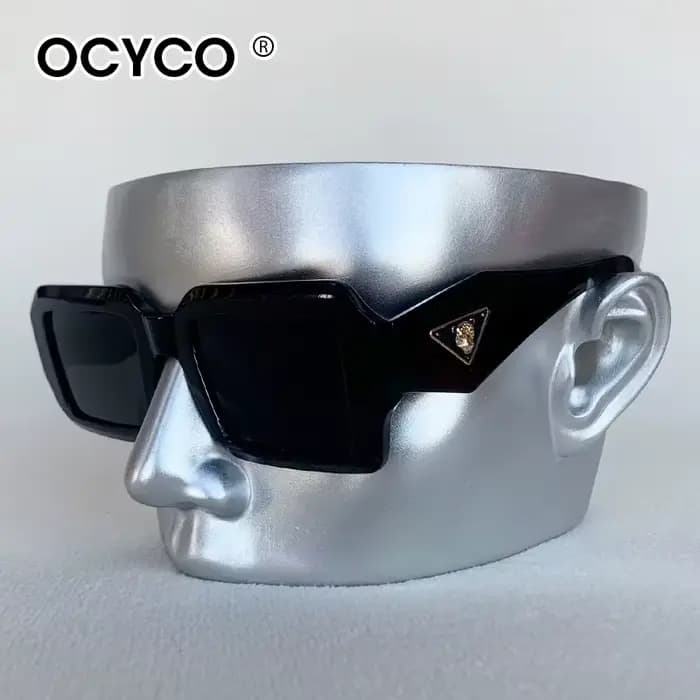 Lunettes de soleil carrées classiques Punk pour hommes et femmes