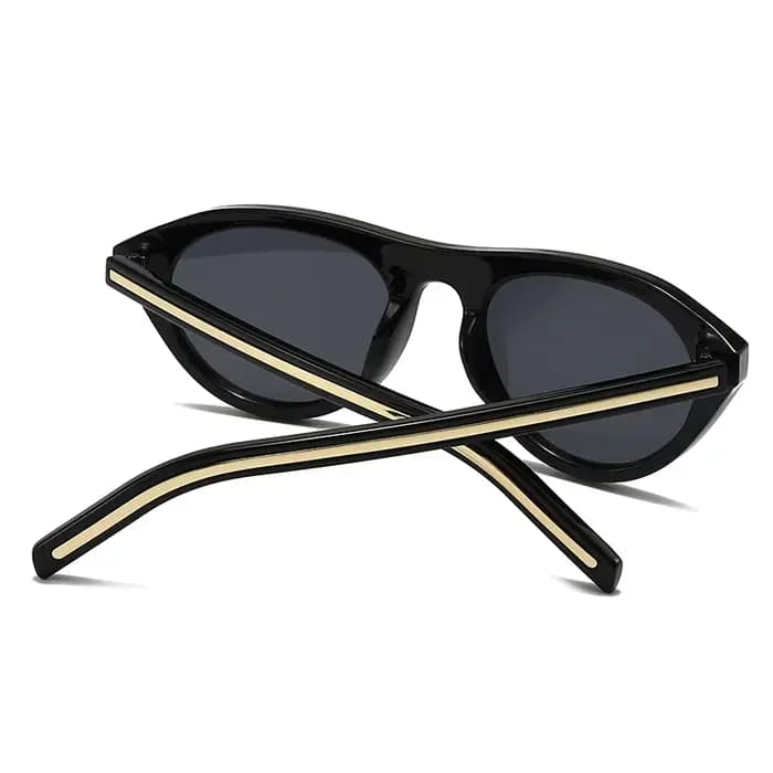 Lunettes de soleil triangulaires rétro modernes de grand nom européen et américain pour femmes