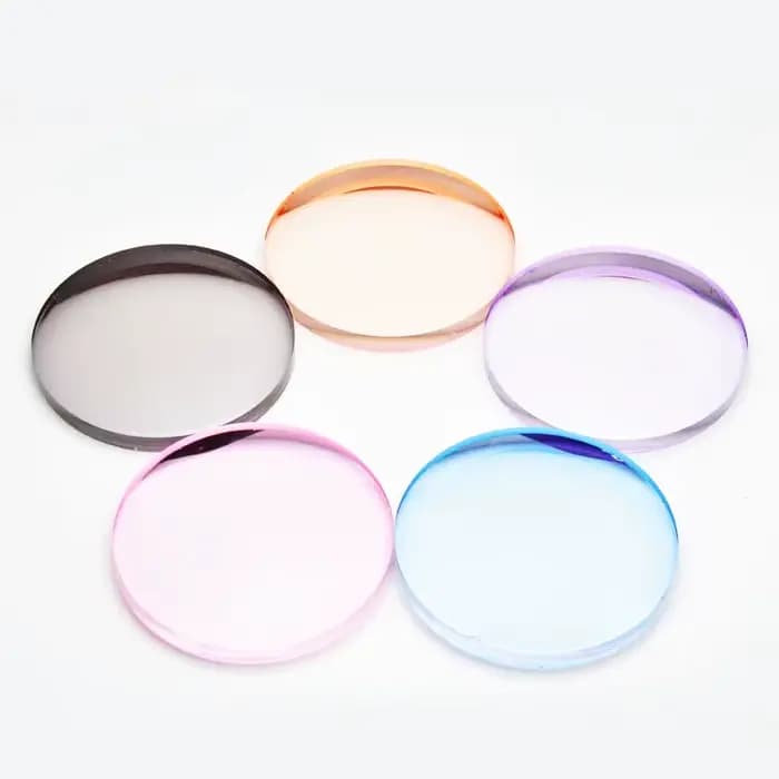 SO & EI 1.56 1.61 1.67 1.74 Prescription CR-39 résine asphérique lunettes colorées lentilles myopie hypermétropie presbytie lentille optique