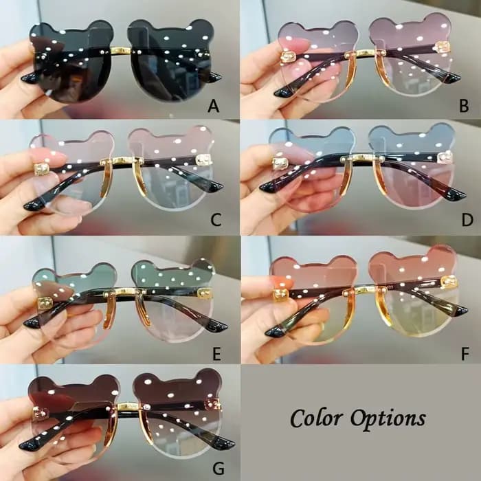 Lunettes de soleil ours de dessin animé mignon