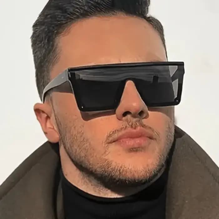 Lunettes de soleil connectées surdimensionnées à la mode pour femmes