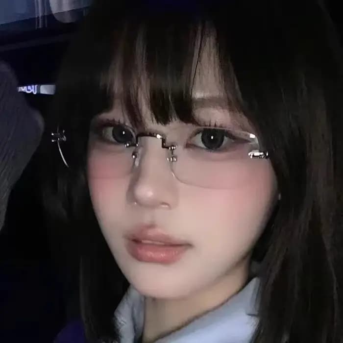 Lunettes sans bords Harajuku y2k pour femmes