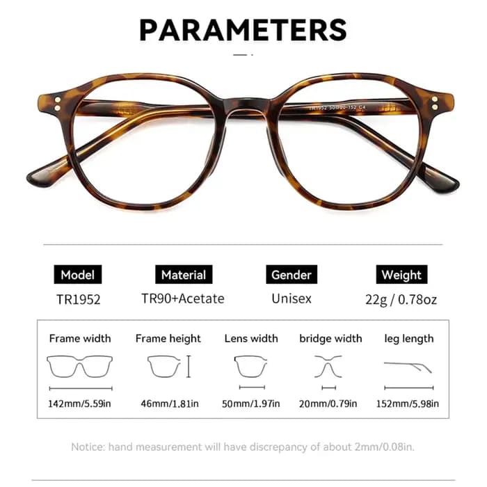 DDDLONG lunettes carrées monture