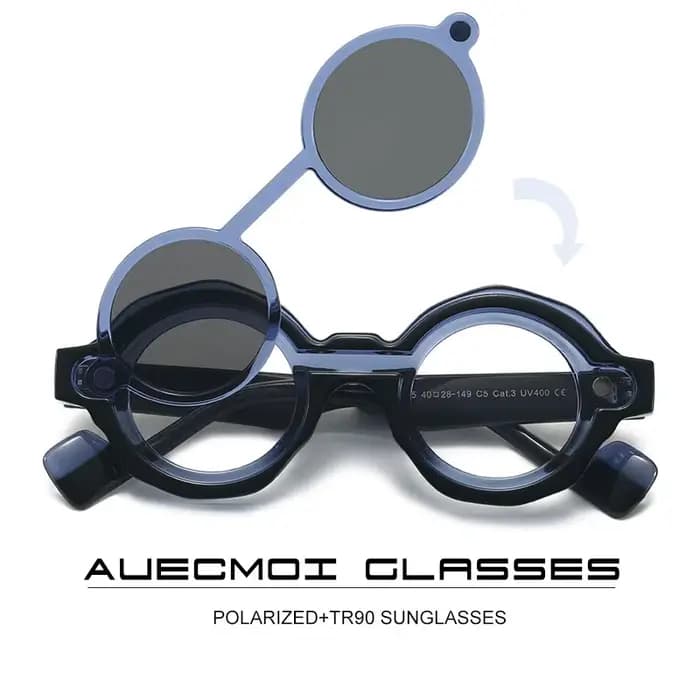 Lunettes de soleil polarisées magnétiques détachables pour femmes et hommes