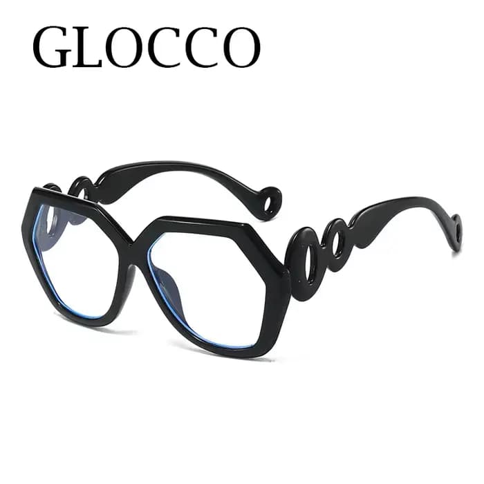 Nouvelles lunettes de lecture surdimensionnées à design géométrique pour femme