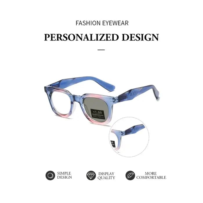 Nouvelle Tendance Lunettes Photochromiques Surdimensionnées Hommes Femmes Verres HD