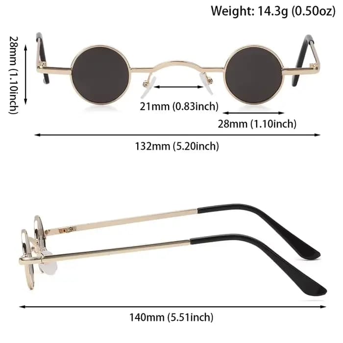Petites lunettes rondes pour femmes et hommes