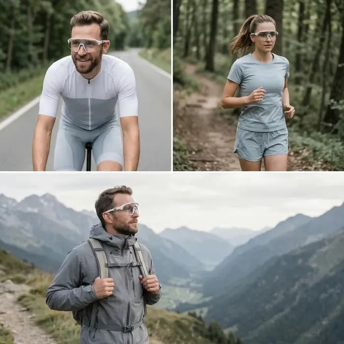 Lunettes de sport photochromiques pour hommes et femmes