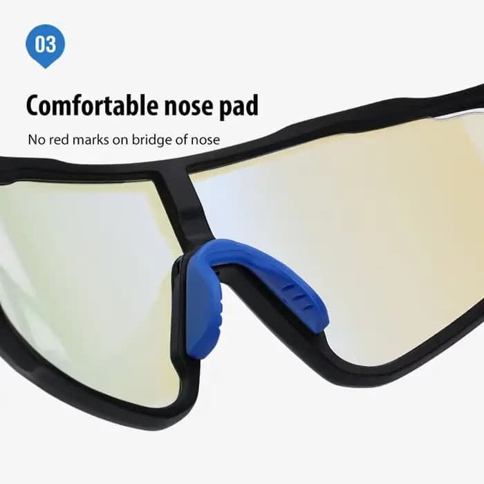Lunettes de cyclisme photochromiques pour hommes femmes jeunes UV400 vtt sport Baseball