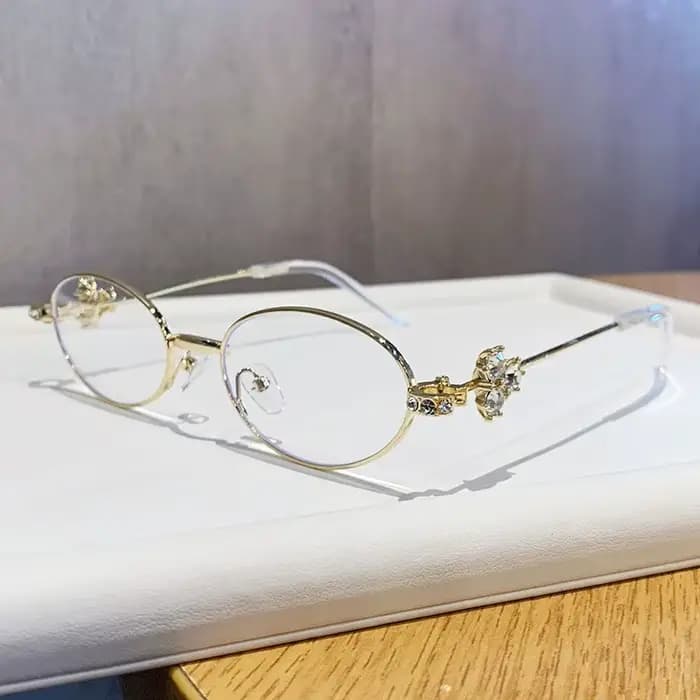 Lunettes anti-lumière bleue ovales coréennes pour femmes et hommes